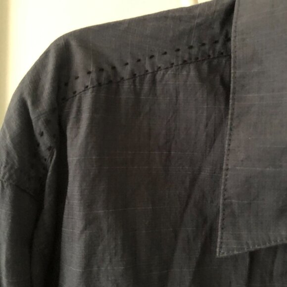 METHOD MENS BUTTON UP LONG SLEEVE 100% COTTON  STITCHING DETAILS LIGHTWEIGHT XXL - Picture 5 of 7